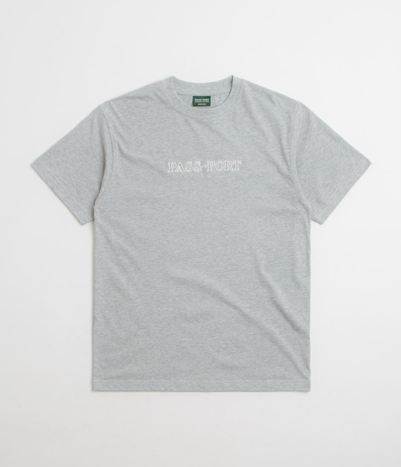 Pass Port Official Organic T-Shirt in Heather Grey