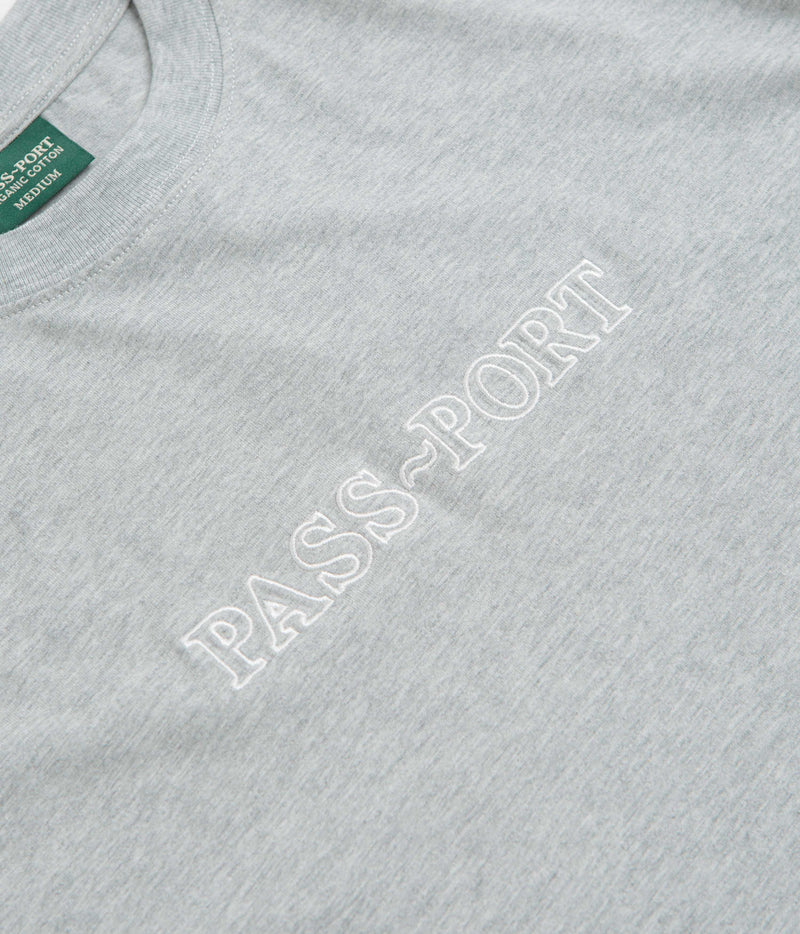 Pass Port Official Organic T-Shirt in Heather Grey