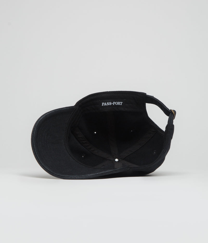 Pass Port Solid Leagues Cap in Washed Black
