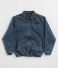 Pass Port Vineyard Birds Denim Delivery Jacket in Washed Indigo