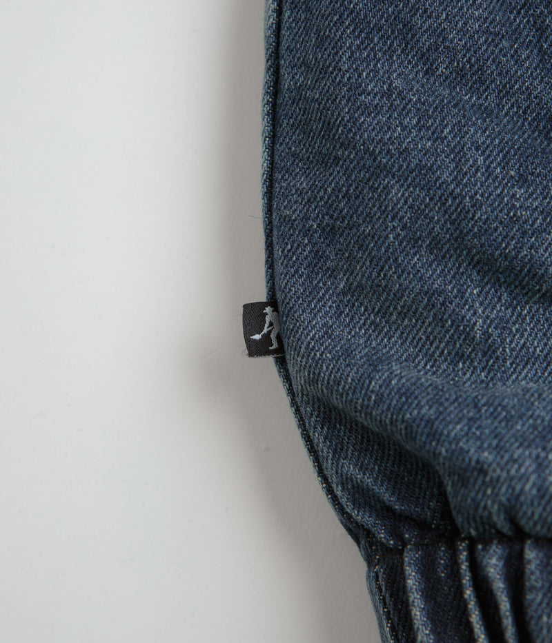 Pass Port Vineyard Birds Denim Delivery Jacket in Washed Indigo