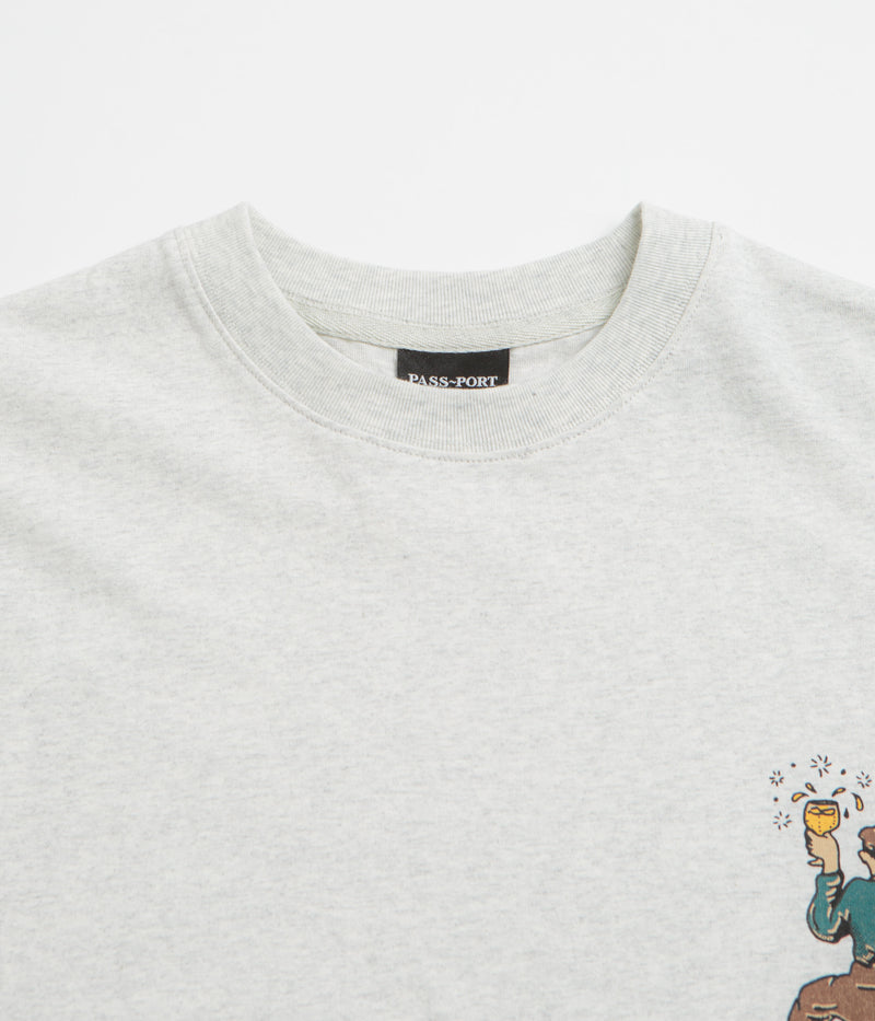 Pass Port Wine Em T-Shirt in Ash