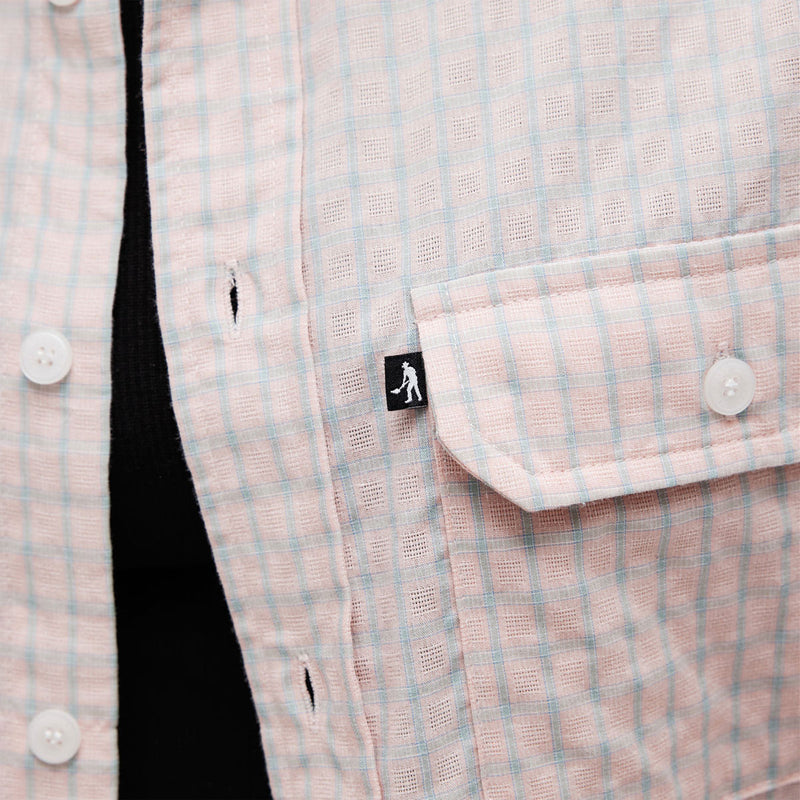 Passport Workers Check Shirt - Light Pink