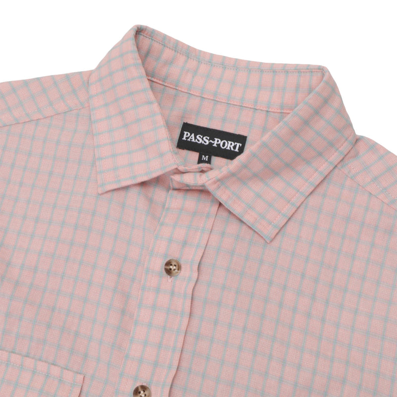 Passport Workers Check Shirt - Light Pink