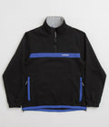 Pasteelo Contrast 1/4 Zip Sweatshirt in Black and Royal