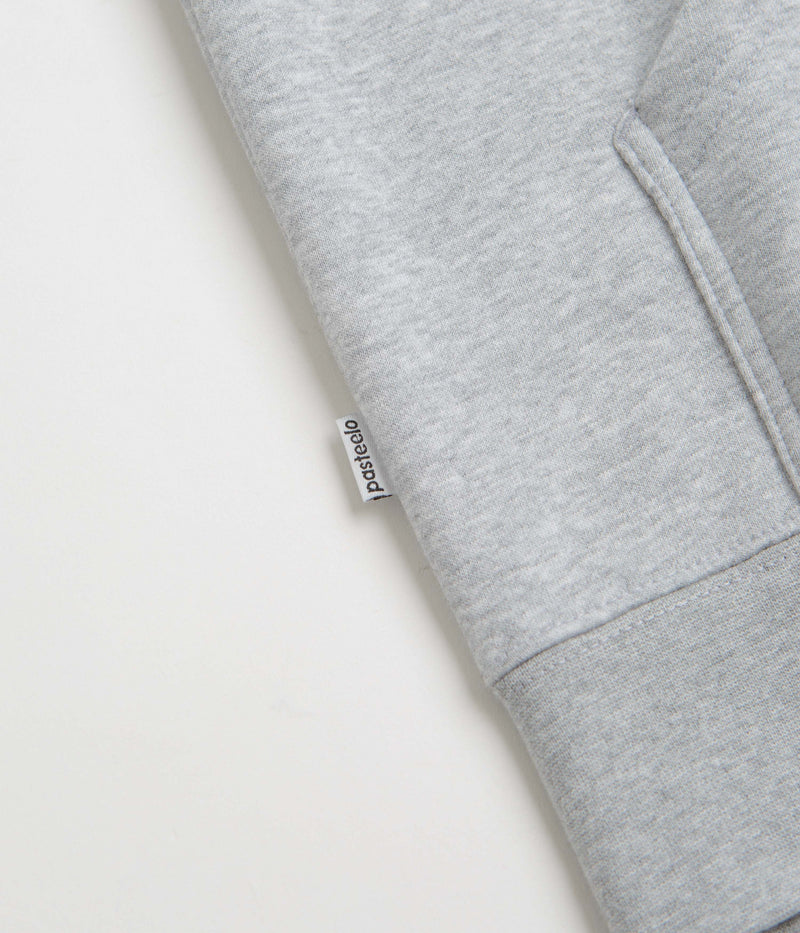 Pasteelo Embroidered Play Hoodie in Heather Grey