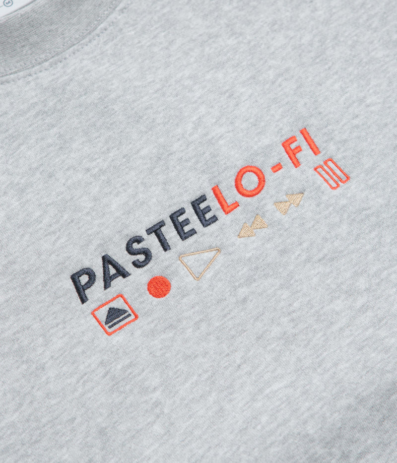Pasteelo Lo-Fi Crewneck Sweatshirt in Heather Grey
