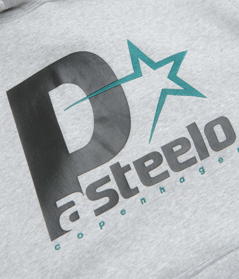 Pasteelo P Steelo Hoodie in Heather Grey and Black