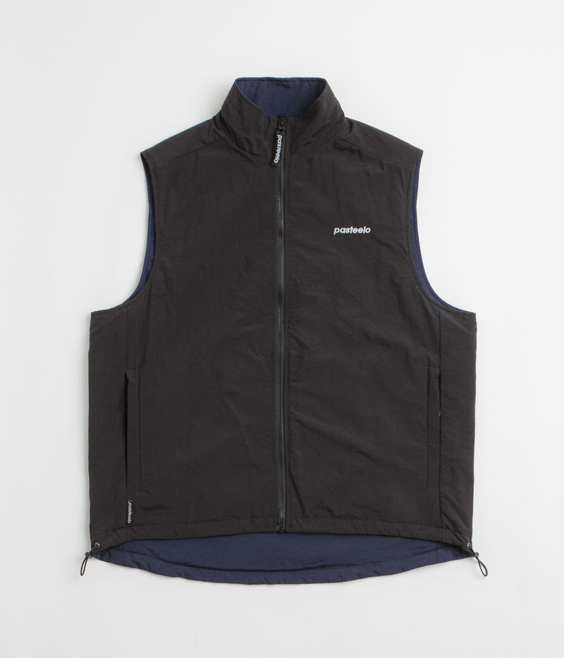Pasteelo Reversible Vest in Navy and Black