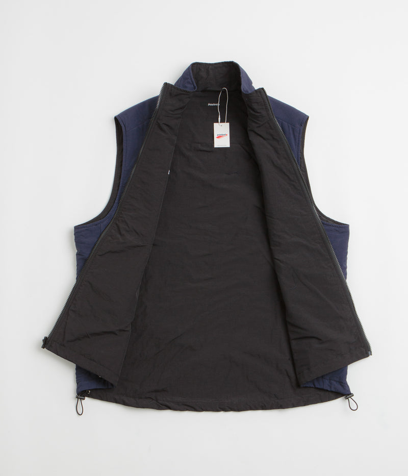 Pasteelo Reversible Vest in Navy and Black