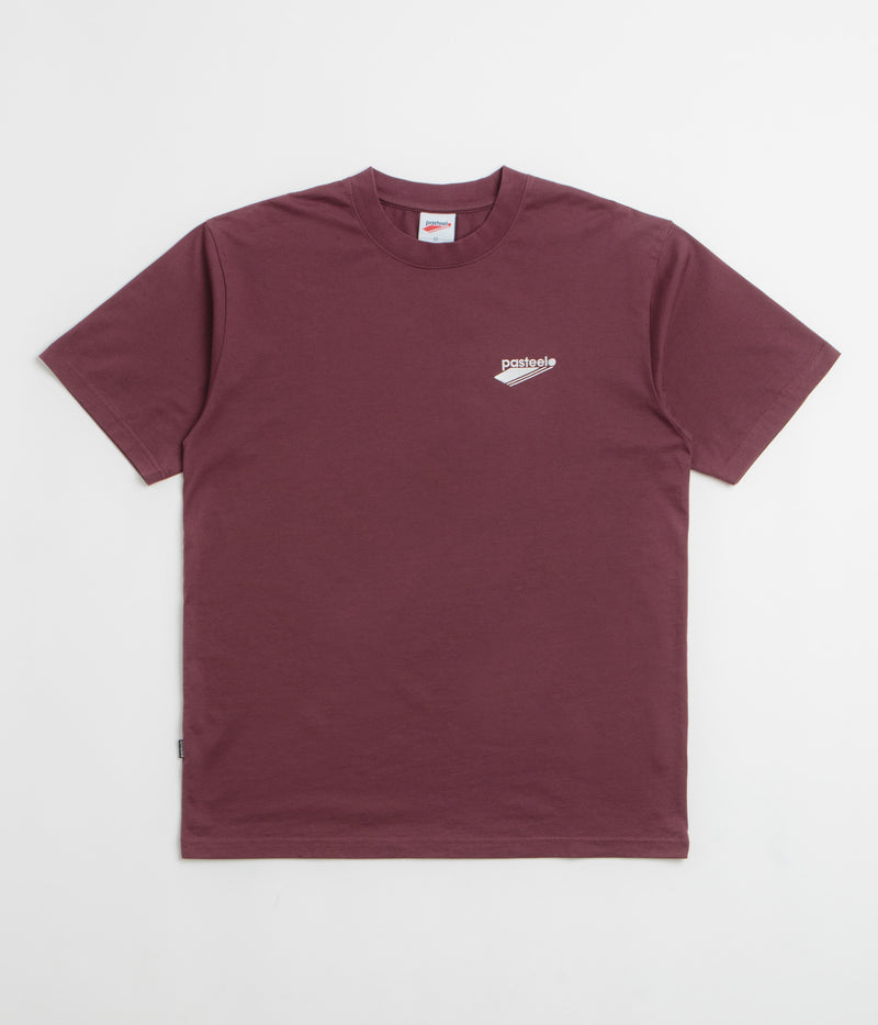 Pasteelo Embroidered O.G. T-Shirt in Burgundy