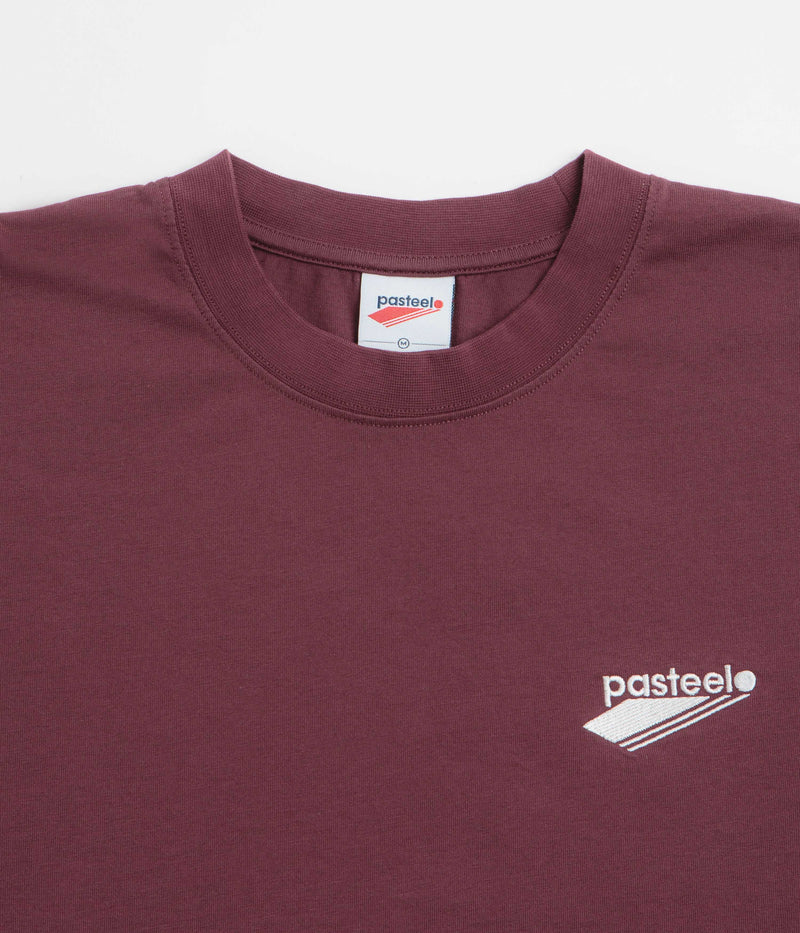 Pasteelo Embroidered O.G. T-Shirt in Burgundy