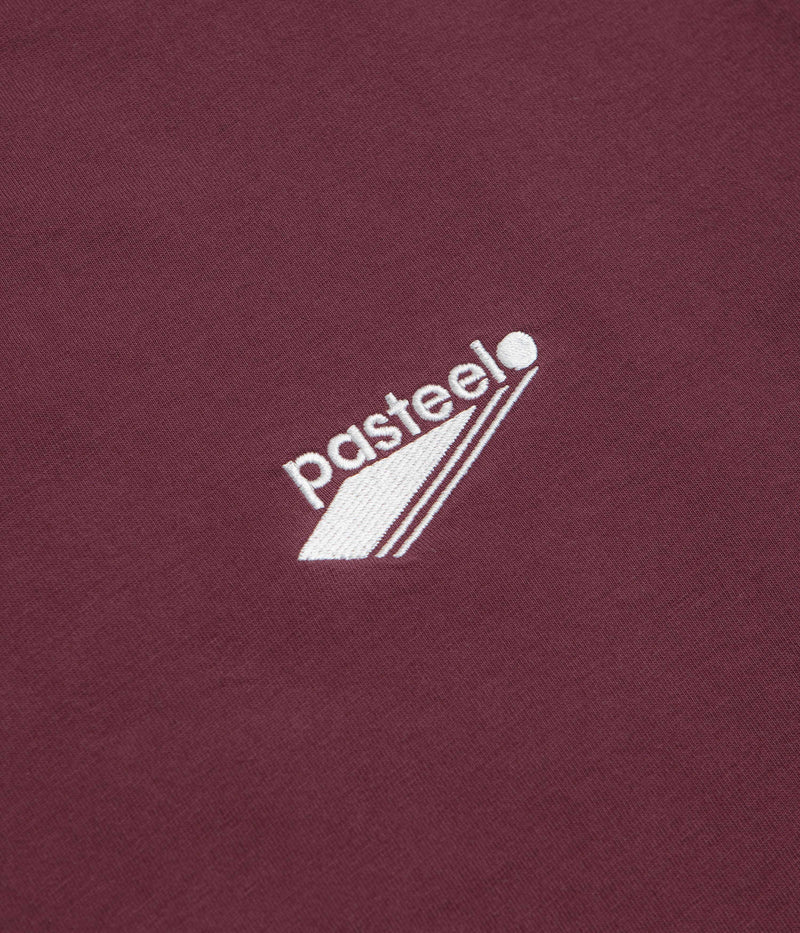 Pasteelo Embroidered O.G. T-Shirt in Burgundy