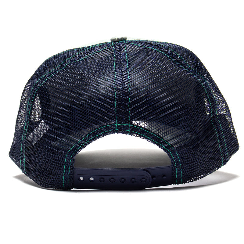 Frog | Perfect Frog Trucker Hat
Color : Grey / Navy