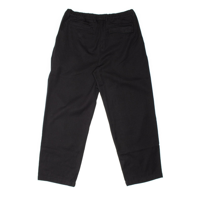 Dime | Pleated Twill Pants  Color : Black