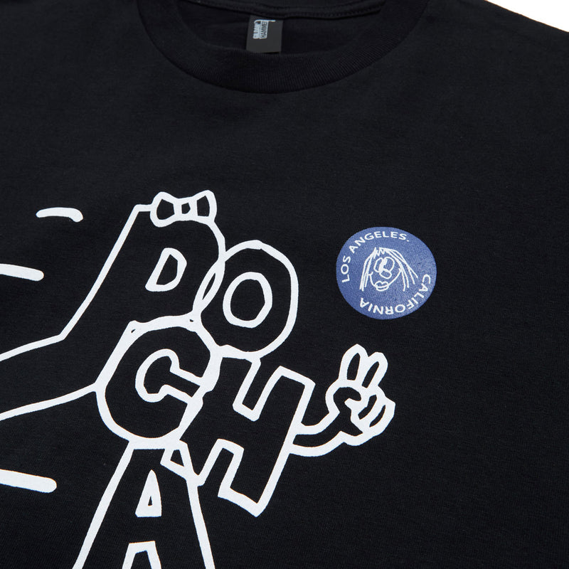 Pocha World Doodle Sk8 T-Shirt - Black
