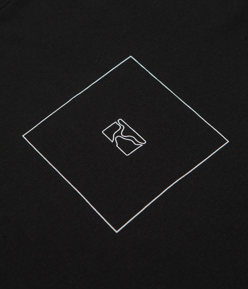 Poetic Collective Box Outline T-Shirt in Black