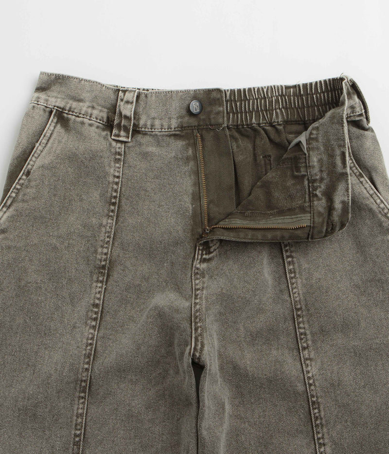 Poetic Collective Split Pants in Grey Denim Wash