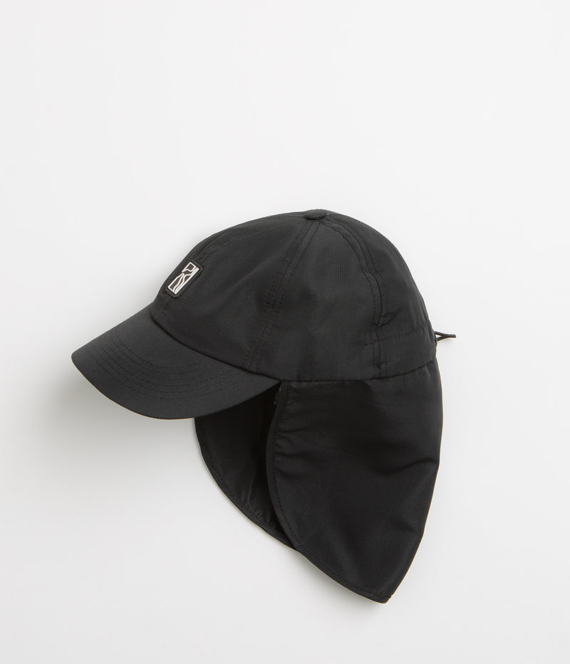 Poetic Collective Sun Flap Cap in Black