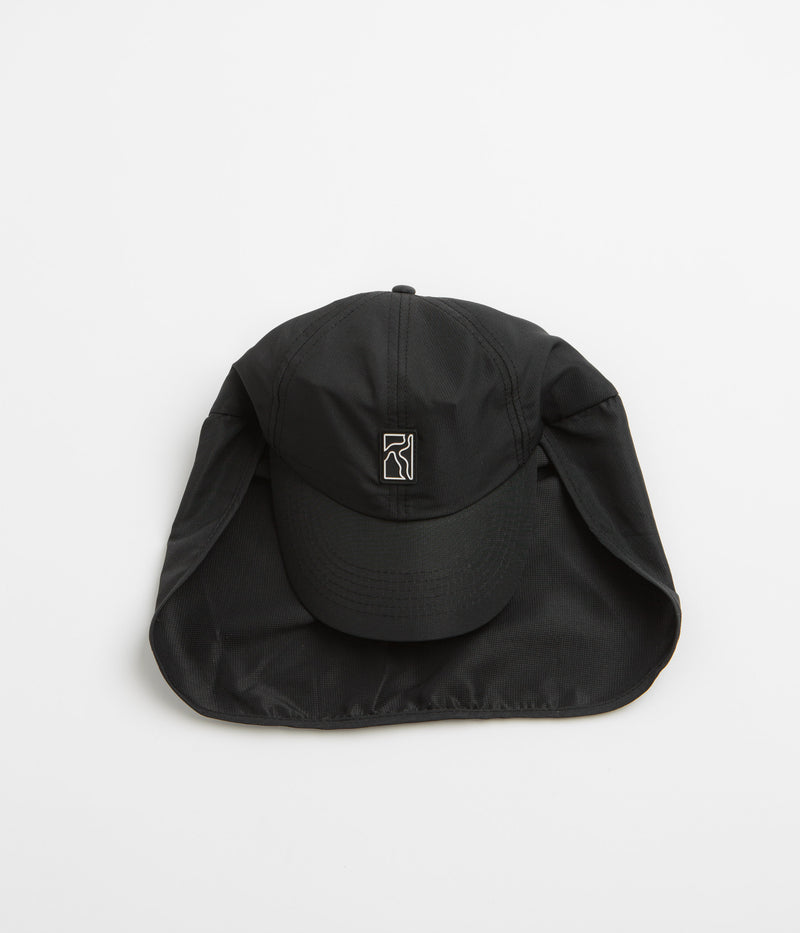 Poetic Collective Sun Flap Cap in Black