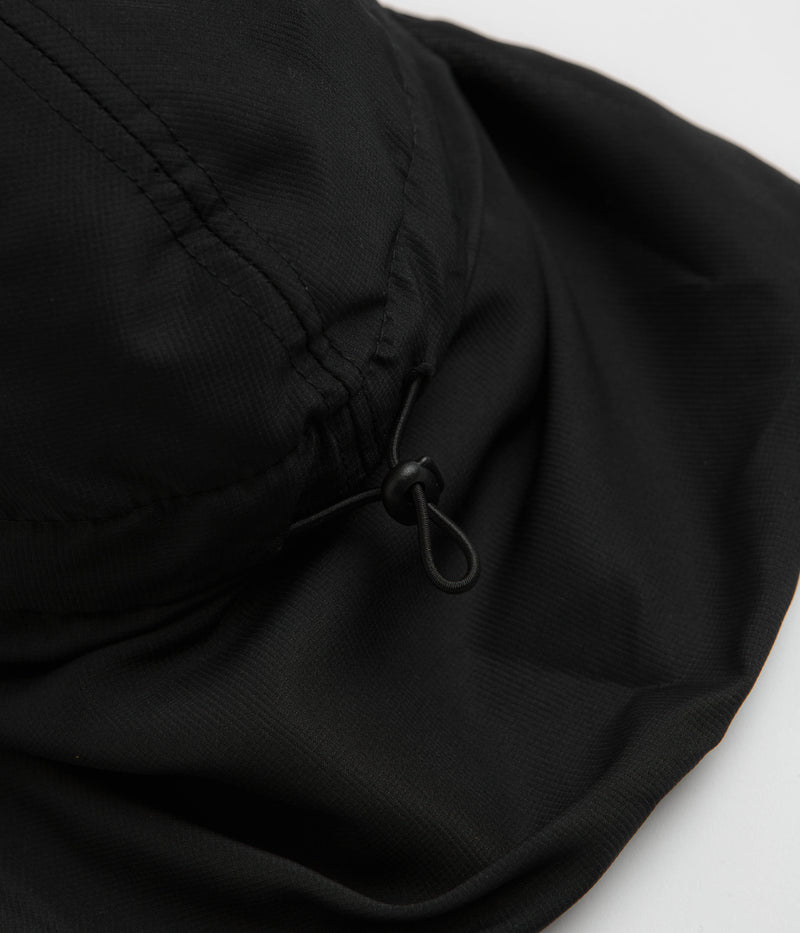 Poetic Collective Sun Flap Cap in Black