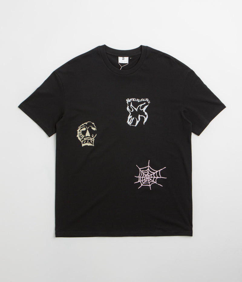 Poetic Collective Three Prints T-Shirt in Black