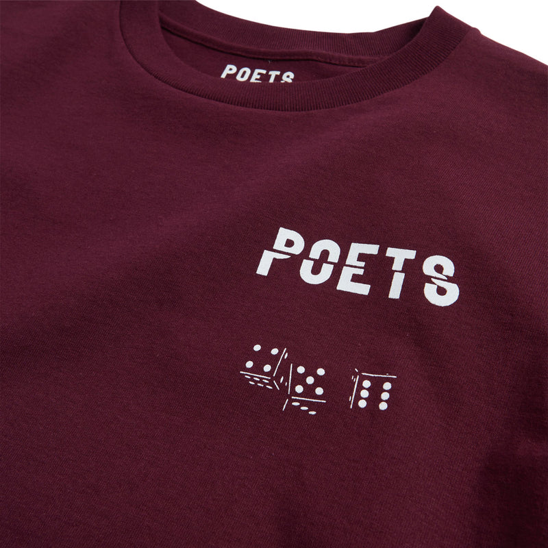 Poets Cee-Lo Screened T-Shirt - Burgundy