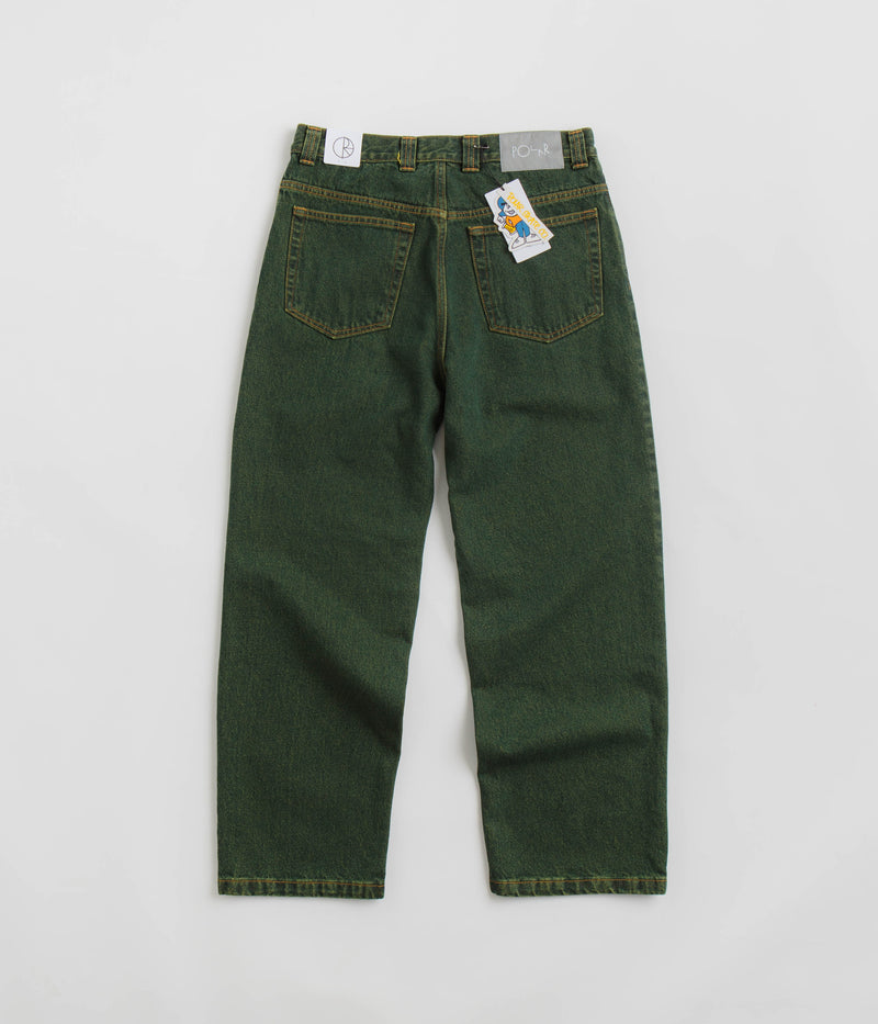 Polar 93 Denim Jeans in Chartreuse and Blue