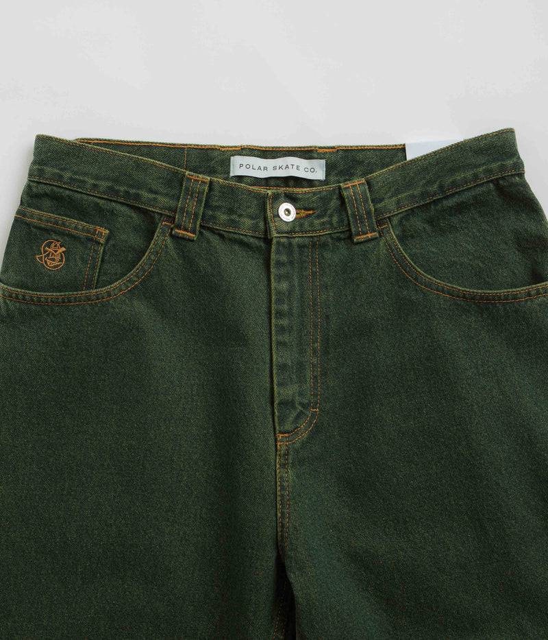 Polar 93 Denim Jeans in Chartreuse and Blue