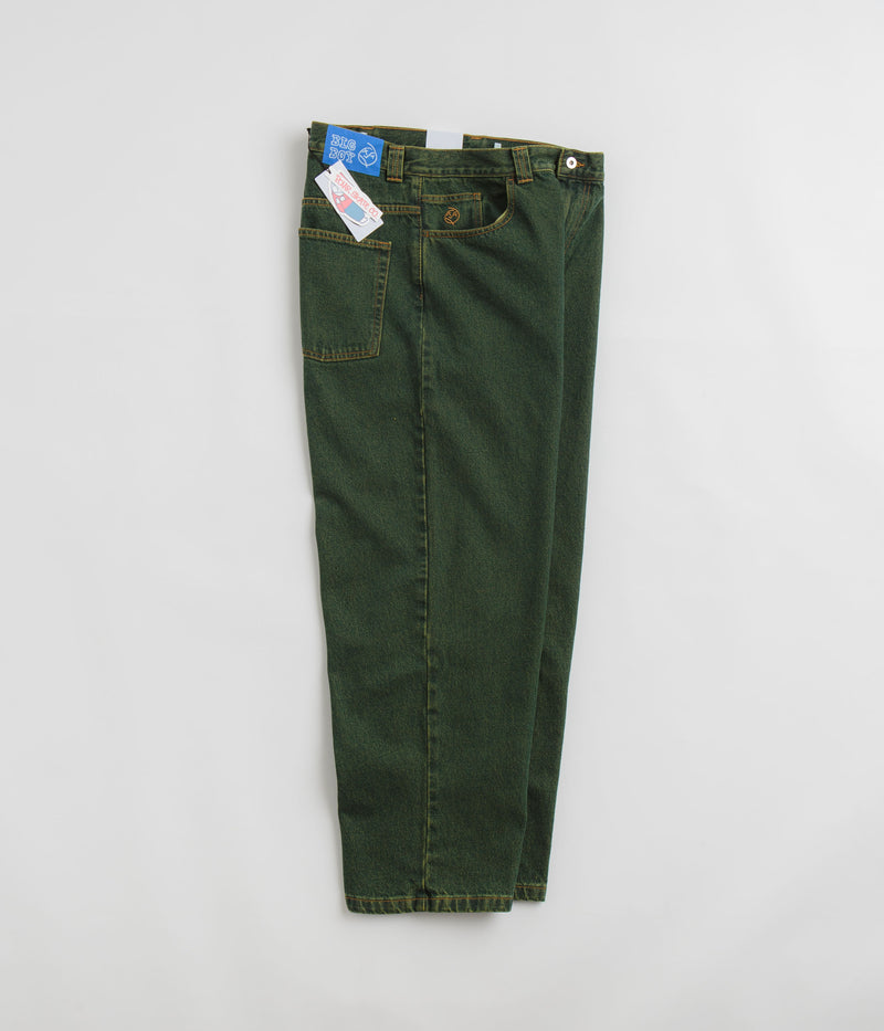 Polar Big Boy Jeans in Chartreuse and Blue