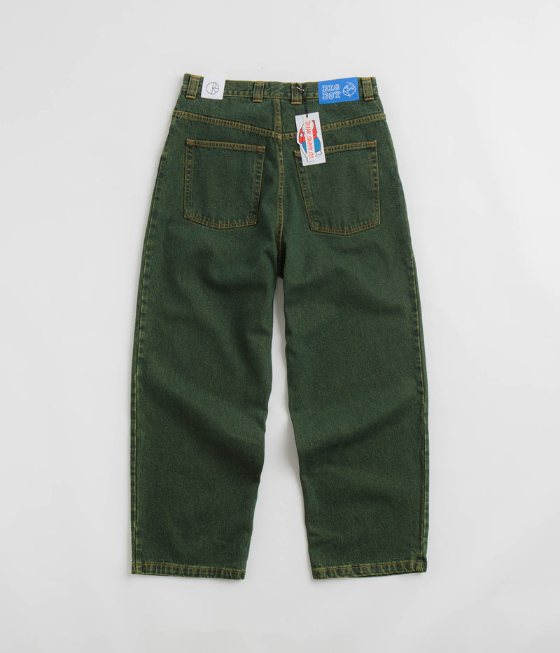 Polar Big Boy Jeans in Chartreuse and Blue