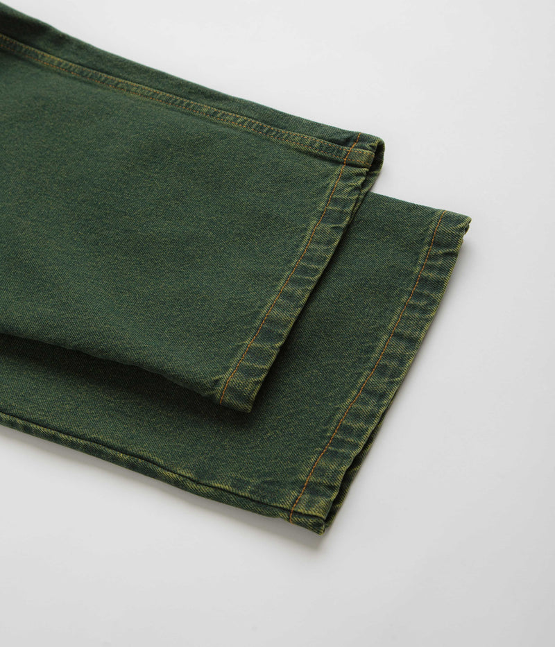 Polar Big Boy Jeans in Chartreuse and Blue