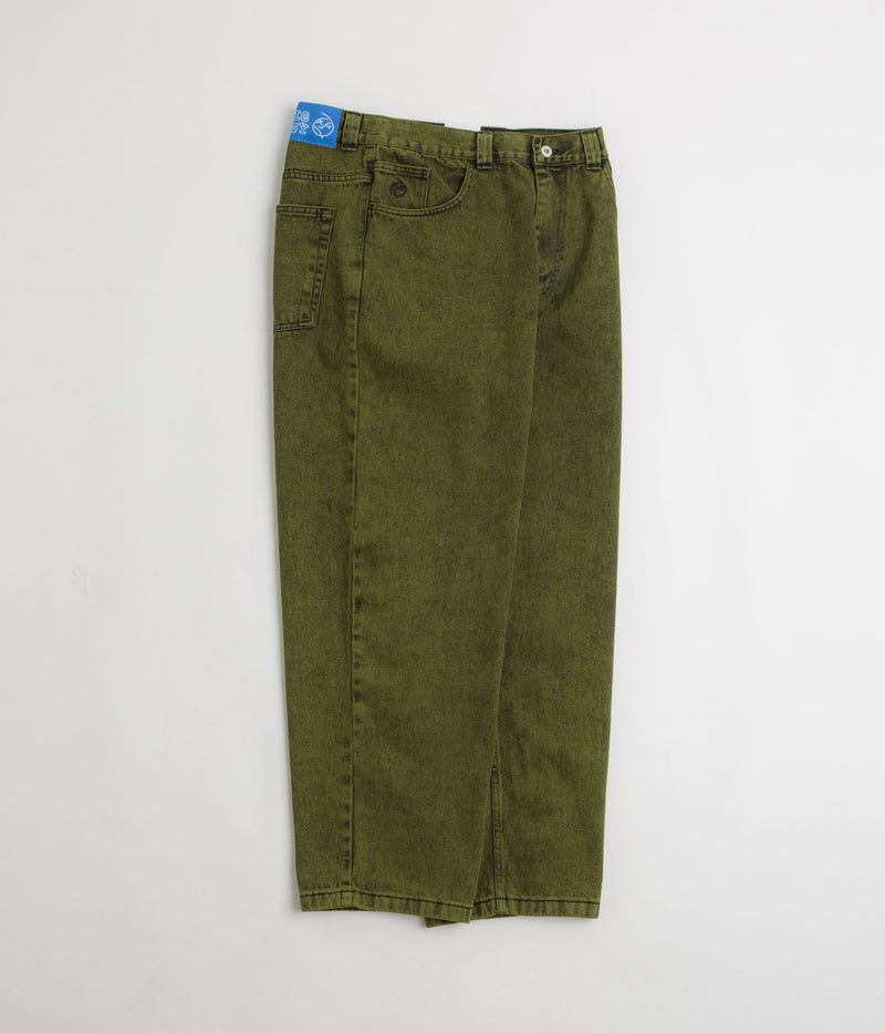 Polar Big Boy Jeans in Green and Black / Black