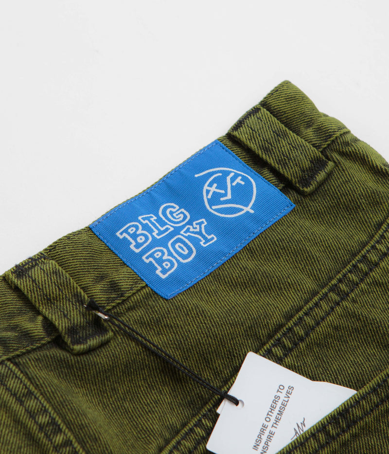 Polar Big Boy Jeans in Green and Black / Black