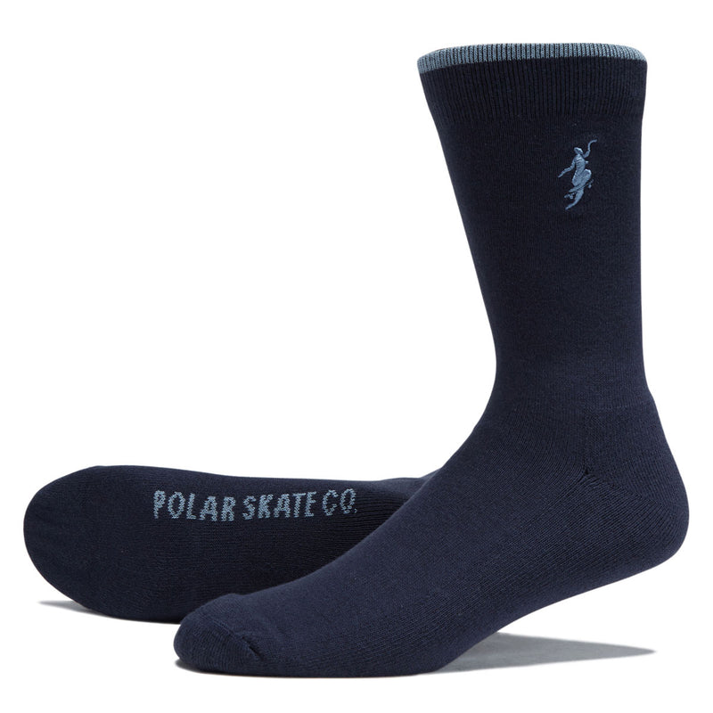 Polar No Complies Forever Business Socks - Navy/Light Blue