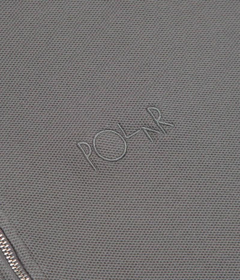 Polar Pique Half Zip Shirt in Grey