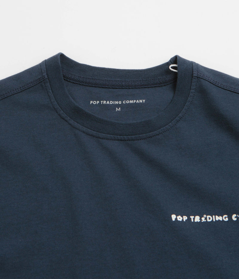 Pop Trading Company Reni T-Shirt in Navy and Glow In The Dark