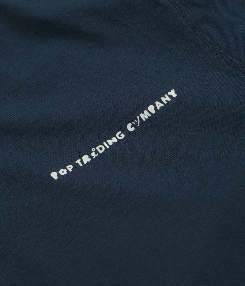 Pop Trading Company Reni T-Shirt in Navy and Glow In The Dark