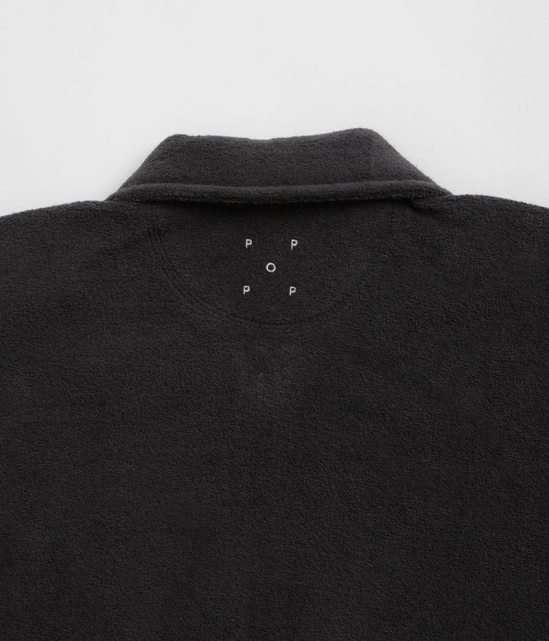 Pop Trading Company Terry Full Zip Sweatshirt in Black