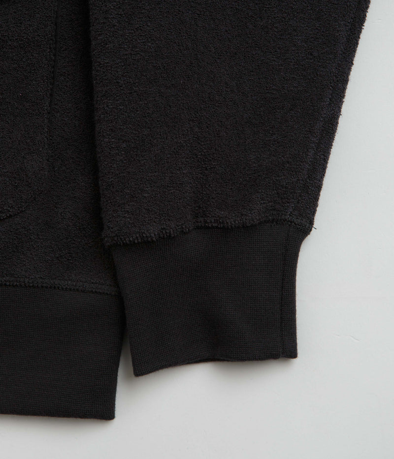 Pop Trading Company Terry Full Zip Sweatshirt in Black