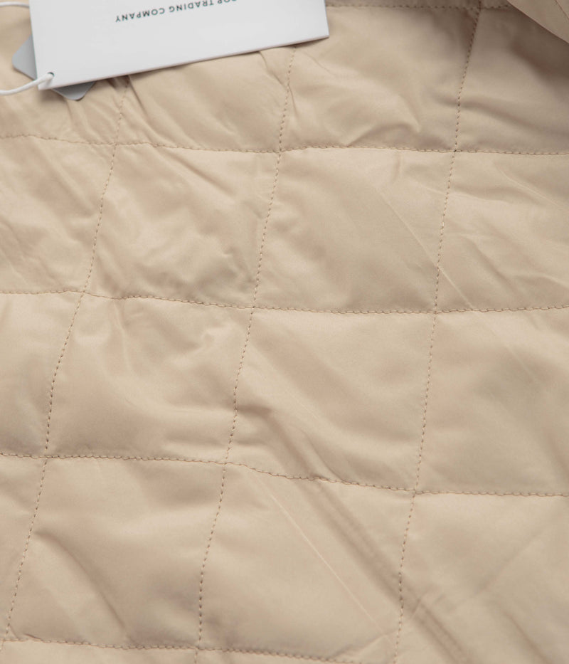 Pop Trading Company Varsity Jacket in White Pepper