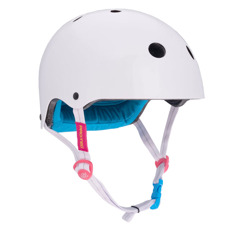Pro-Tec x Santa Cruz Signature Edition Low Pro Helmet - White Gloss