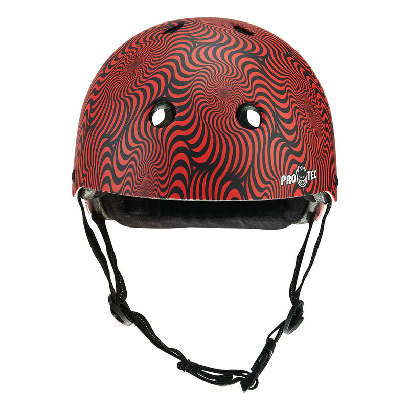 Pro-Tec x Spitfire Low Pro Helmet - Red Swirl