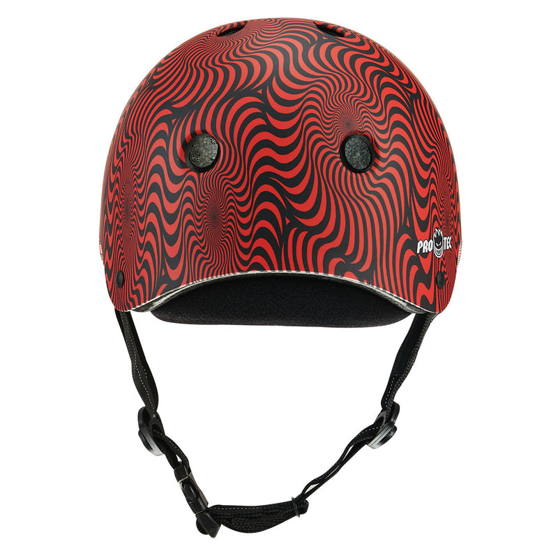 Pro-Tec x Spitfire Low Pro Helmet - Red Swirl