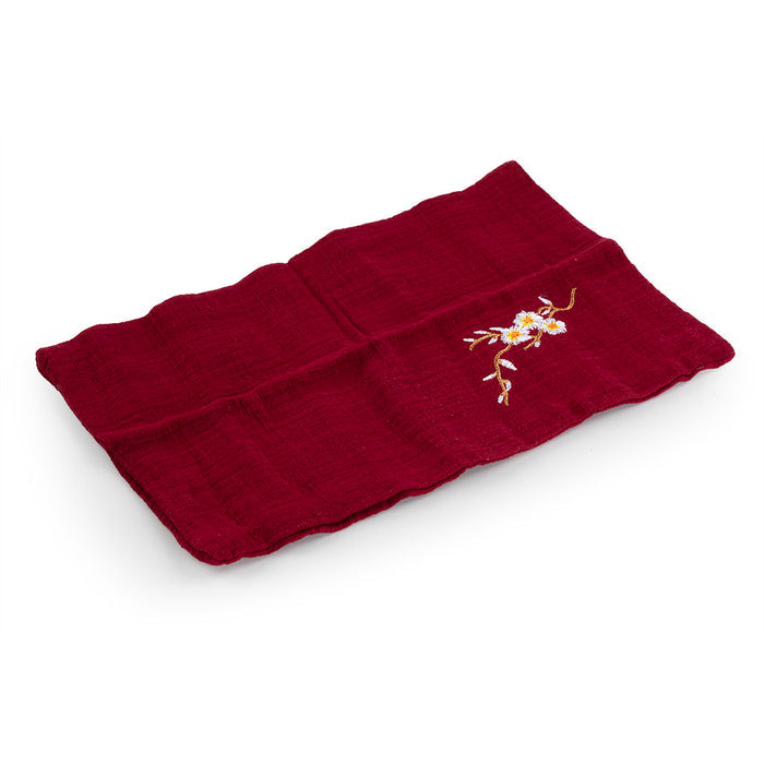 Pure Cotton Embroidered Tea Towel 6 pcs