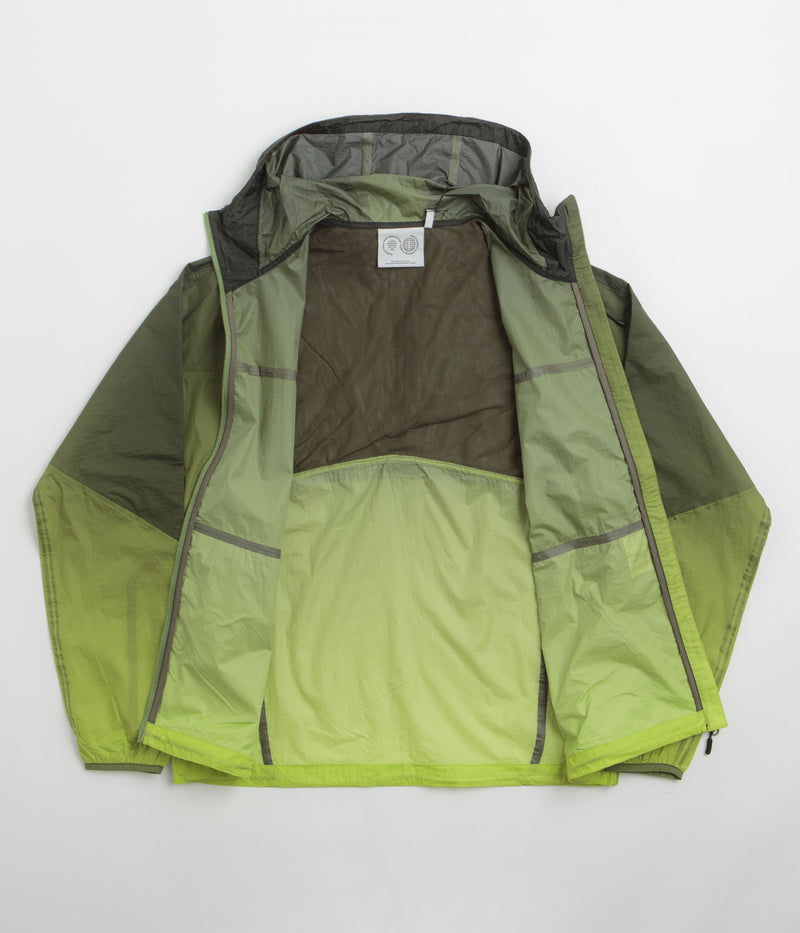 Purple Mountain Observatory Ombre Print Breeze Jacket in Lime and Black
