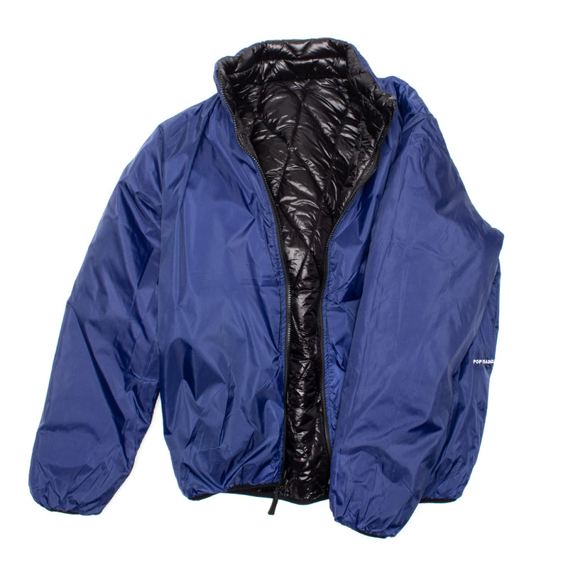 Pop Trading Company | Quilted Reversible Jacket
Color : Black / Twilight Blue