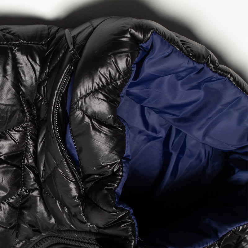 Pop Trading Company | Quilted Reversible Jacket
Color : Black / Twilight Blue