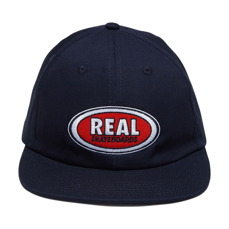Real Oval Emb Hat - Navy/Red/White