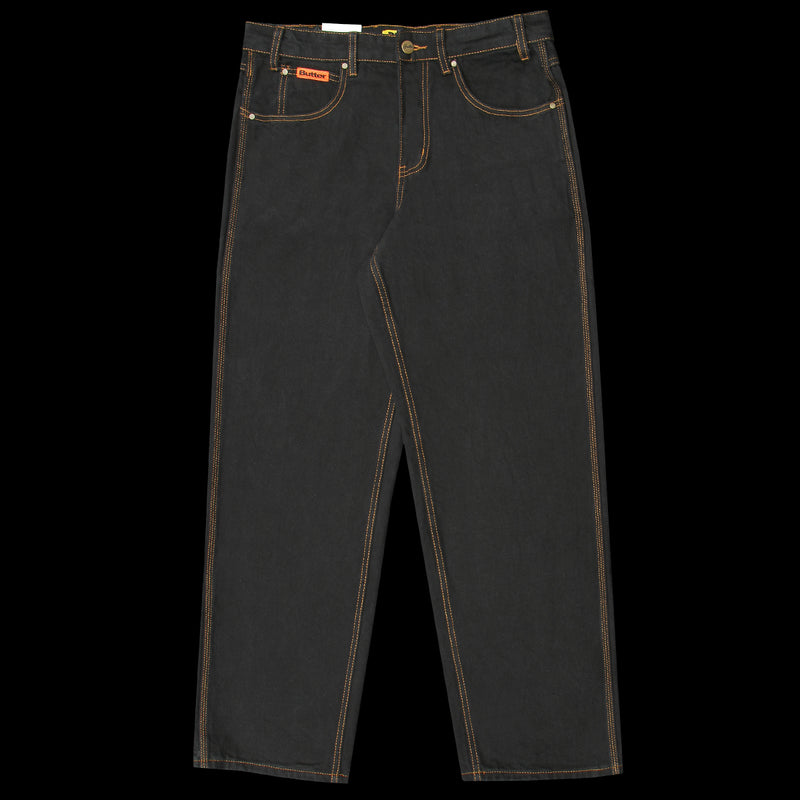 Butter Goods | Relaxed Denim Jeans Washed Black